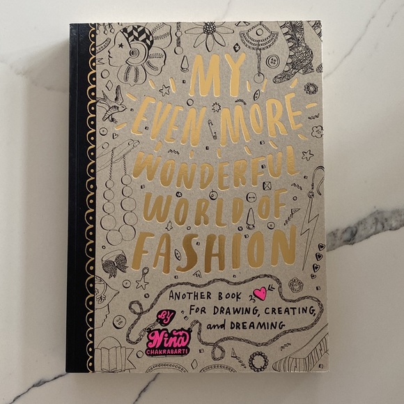 Set of 2 My Wonderful World of Fashion Adult Coloring Activity Books - Picture 5 of 7